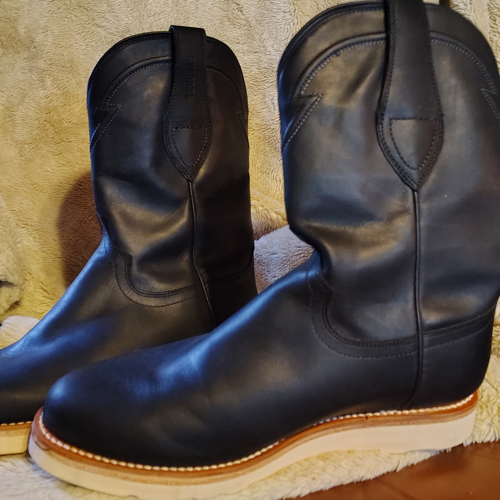 Tecovas Black Leather Cowboy Boots